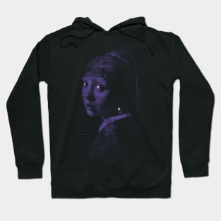 ghost Girl with a pearl earring (ultraviolet refined) halloween aesthetic Hoodie